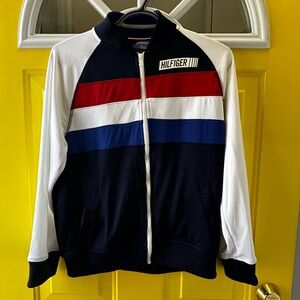 Tommy Hilfiger Kids Colorblock Bomber Jacket - Red, Blue, White
